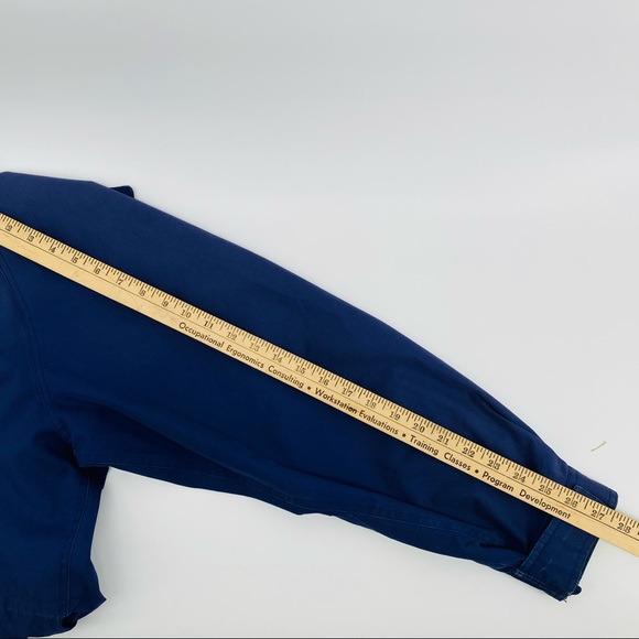 Eddie Bauer Blue Zip Snap Nylon Lined Jacket - Picture 16 of 16